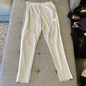 Adidas soccer light grey pants. Size small.